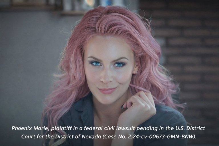 Phoenix Marie involved in federal civil lawsuit pending in U.S. District Court for the District of Nevada