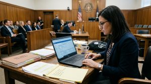 Example of federal court docket records used to verify lawsuits