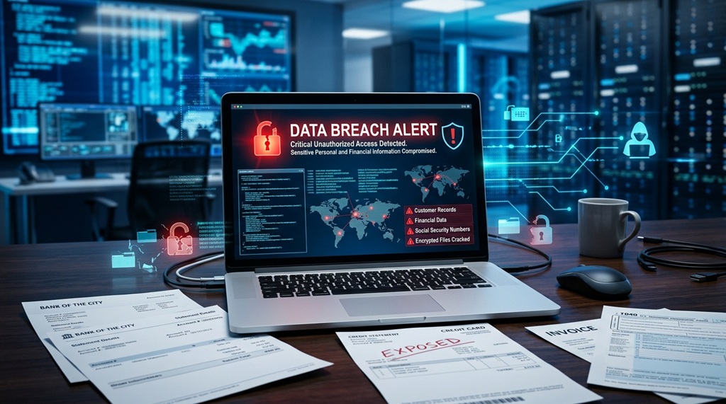 Generational Equity data breach cybersecurity alert illustration